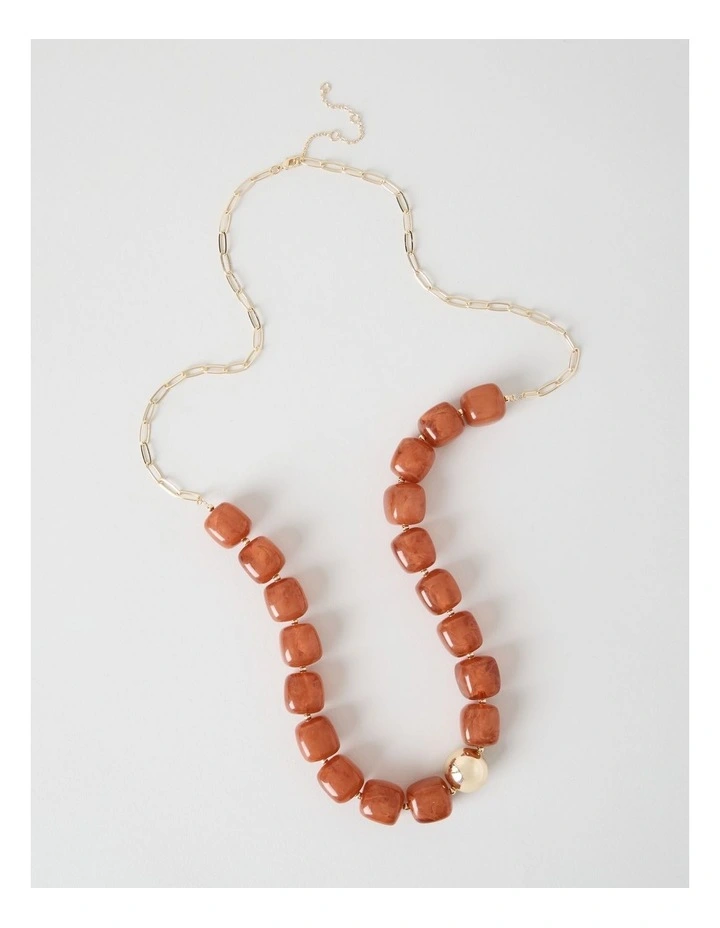 Cube Short Necklace in Arabian Spice image 3