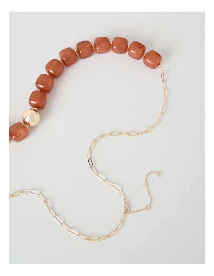 Cube Short Necklace in Arabian Spice image 4