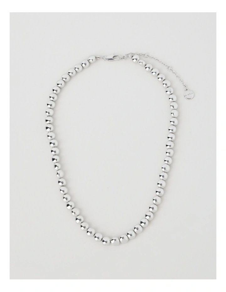 Nugget Necklace in Silver image 1