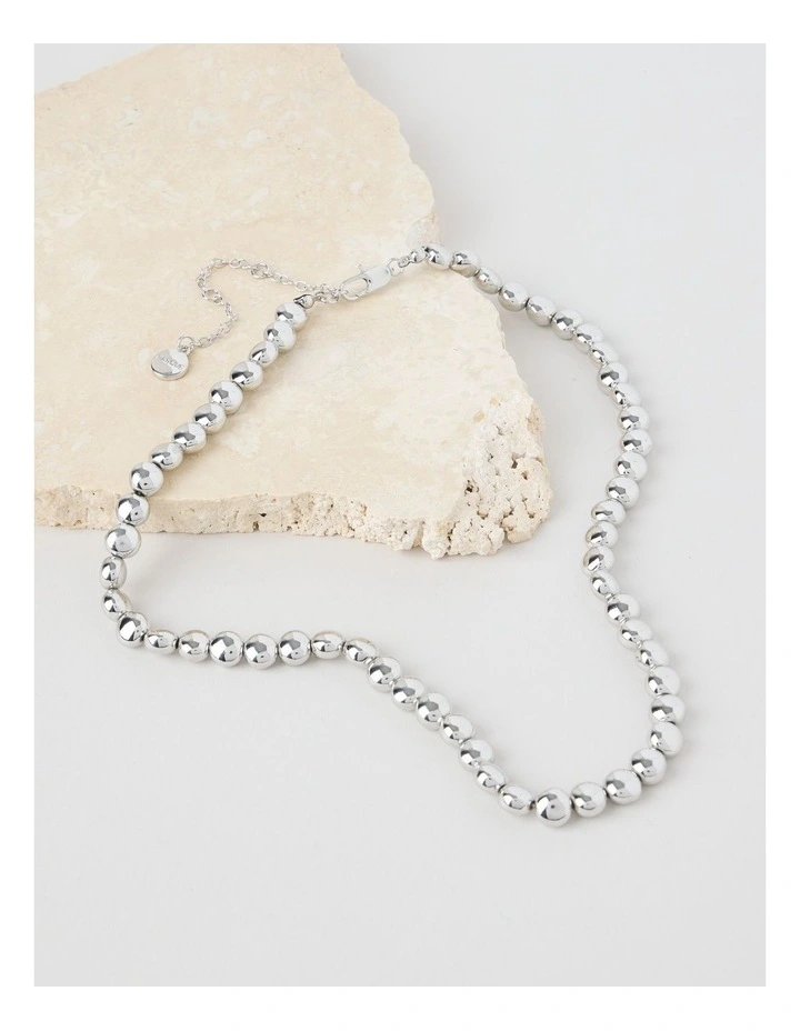 Nugget Necklace in Silver image 2