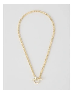 Twisted Rope Chain Necklace in Gold