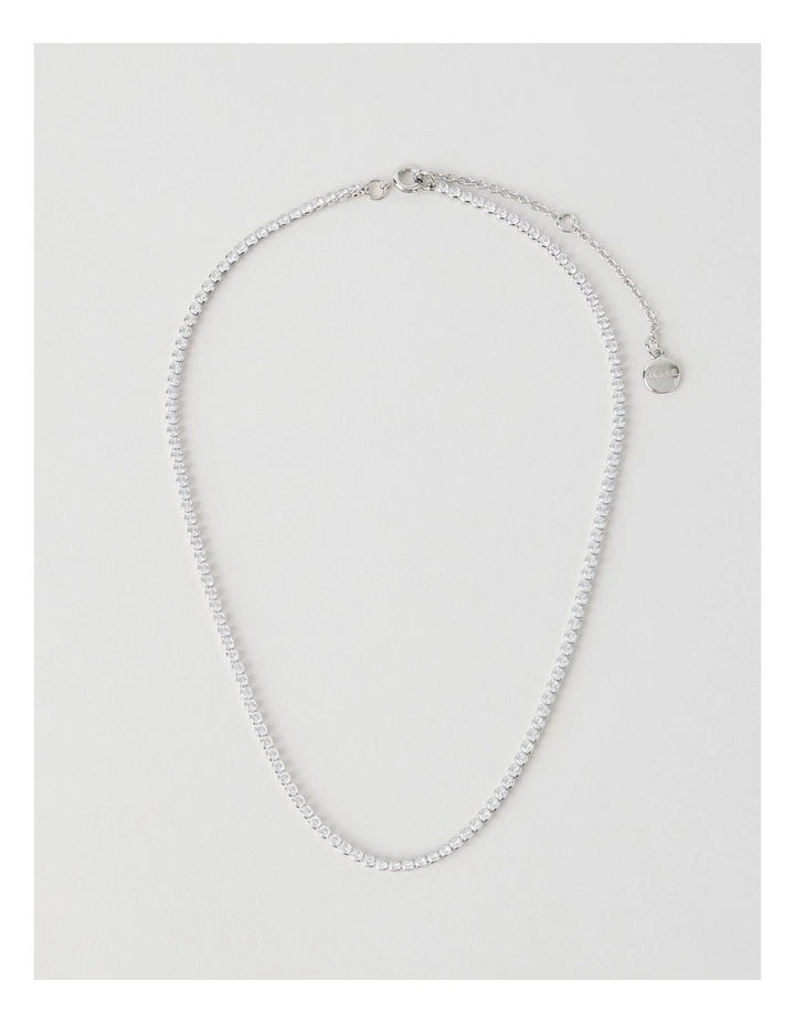 Tennis Necklace in Silver image 1