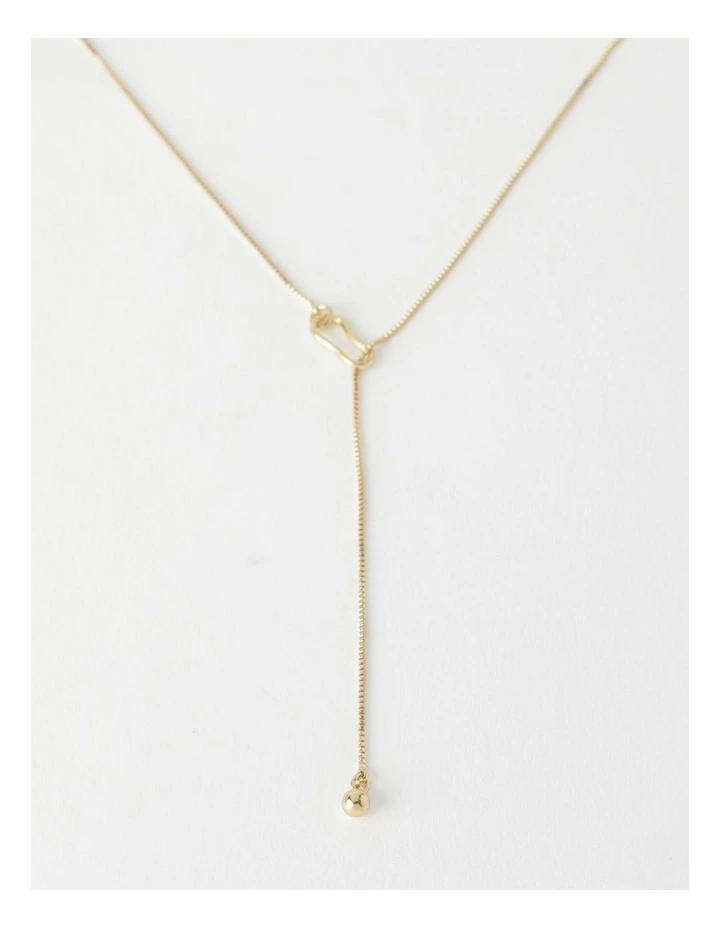 Gold lariat necklace australia clearance