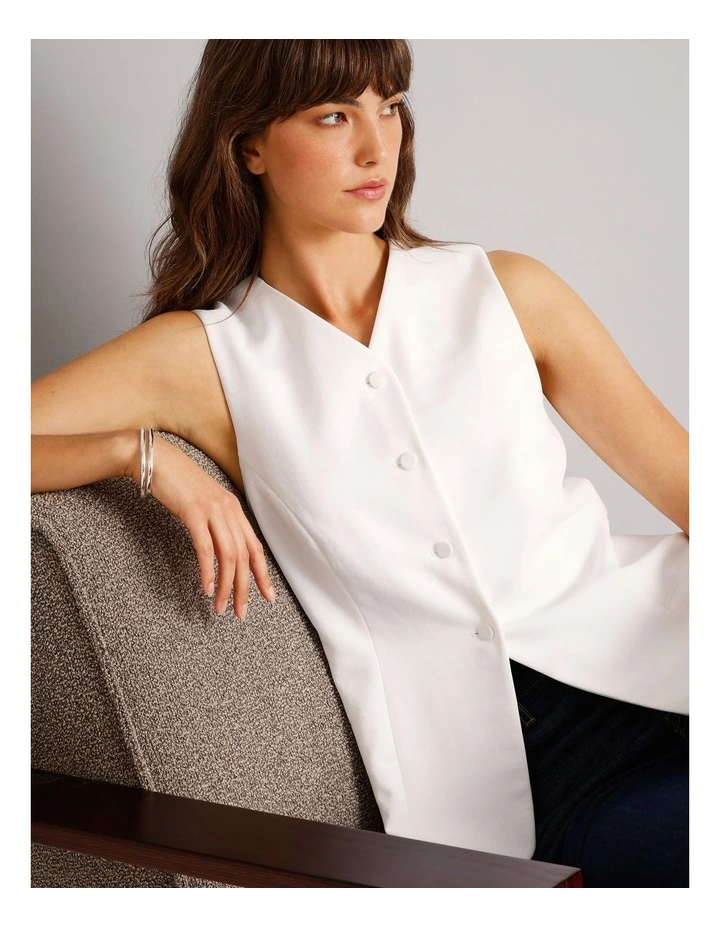 Irregular 2Pk Bangles in Silver image 4