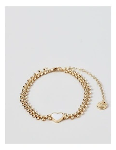 Heart Bracelet in Gold