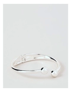 Torque Bangle in Silver
