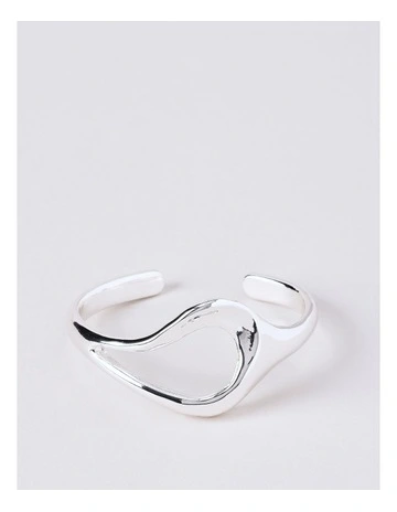 Cut Off Cuff in Silver