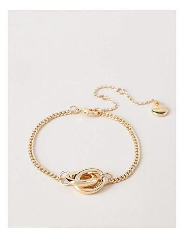 Double Link Bracelet in Gold