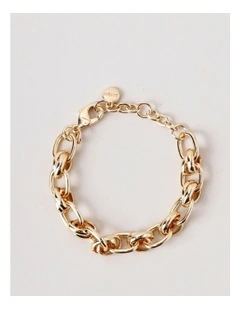 Circle Feature Bracelet in Gold