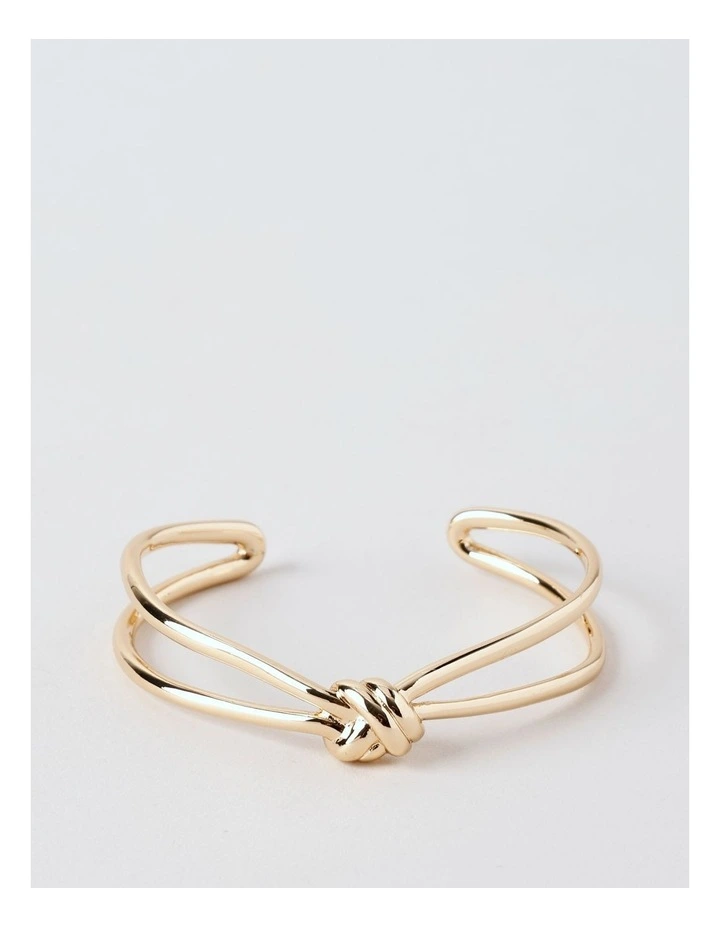 Knot Cuff in Gold image 1
