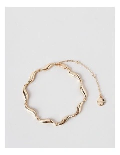 Wavy Bracelet in Gold