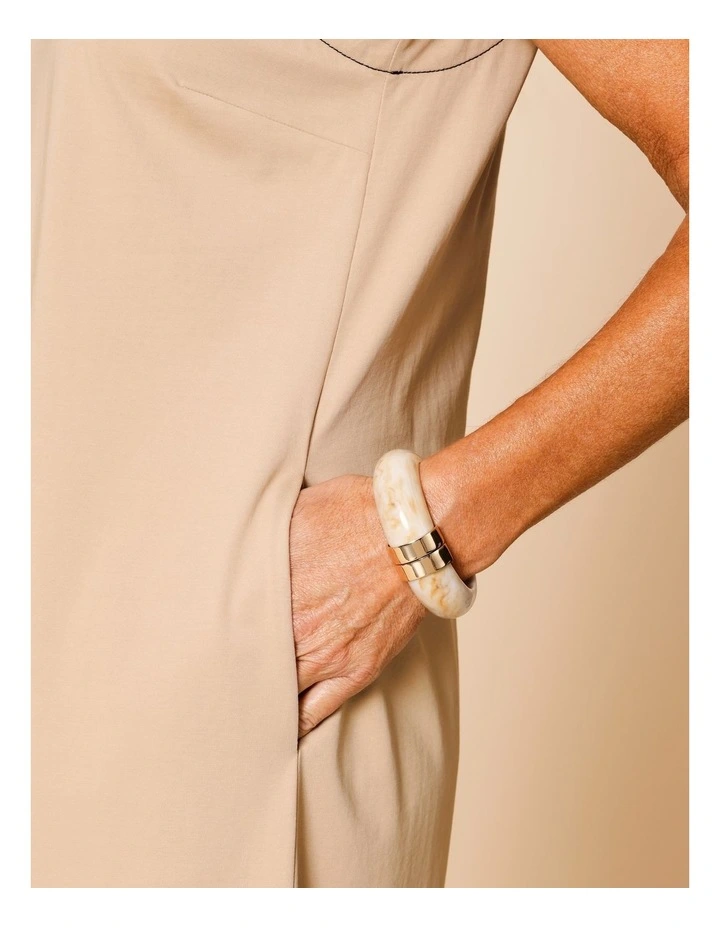 Hinged Bangle in Brown/Ivory image 5