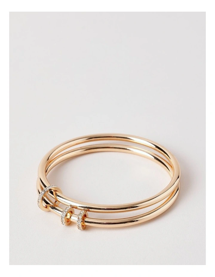 Gold Layered Bangle in Gold image 1