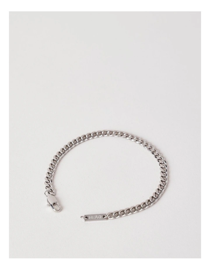Chain Link Bracelet in Rhodium image 2