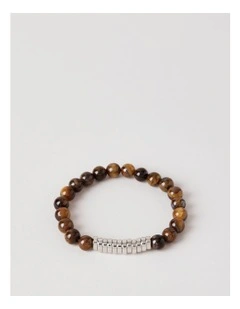 Semi Precious Bracelet in Brown