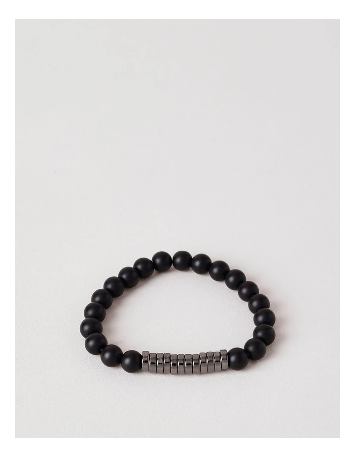 Semi Precious Bracelet in Black image 1