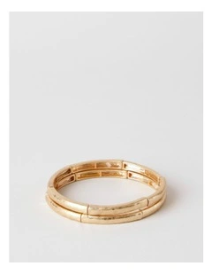 Stretch Bracelet in Gold