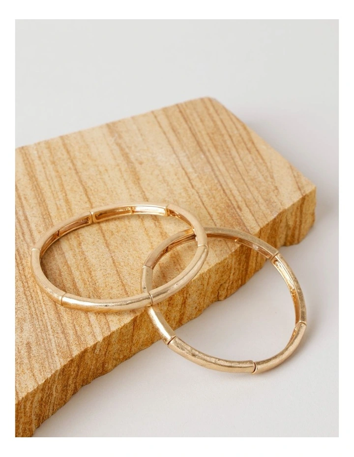 Stretch Bracelet in Gold image 3