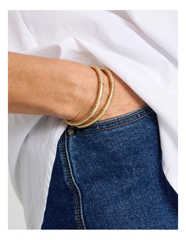 Stretch Bracelet in Gold image 4
