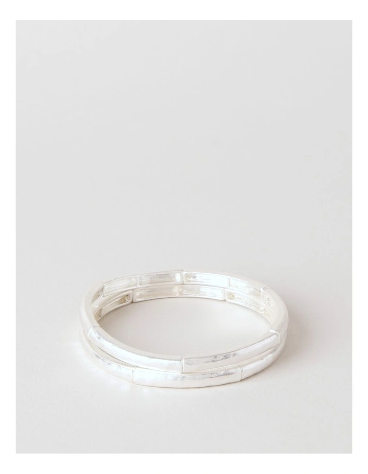 Stretch Bracelet in Silver image 3