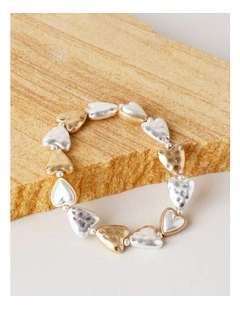 Multi Heart Bracelet in Multi