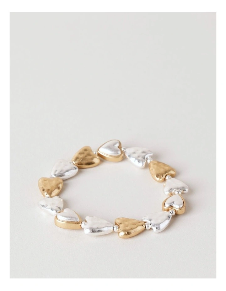 Multi Heart Bracelet in Multi image 3