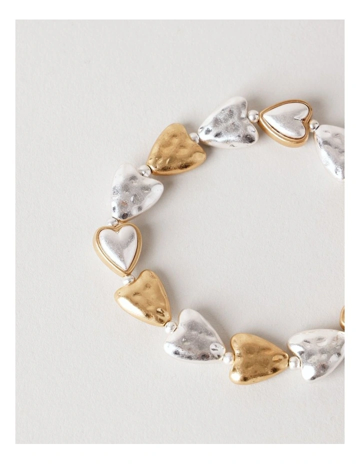 Multi Heart Bracelet in Multi image 3