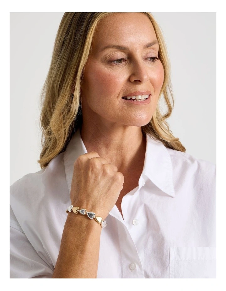 Multi Heart Bracelet in Multi image 4