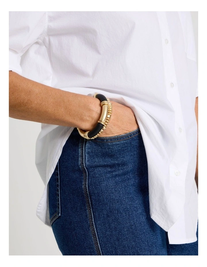 Two Tone 2PK Bracelet in Black image 4