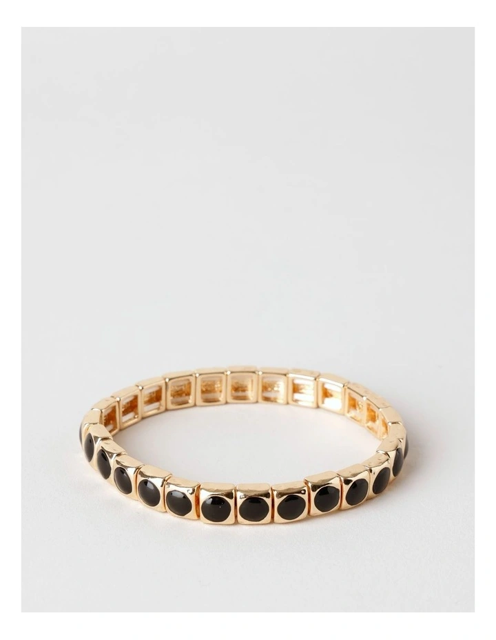 Stone Bracelet in Black image 1