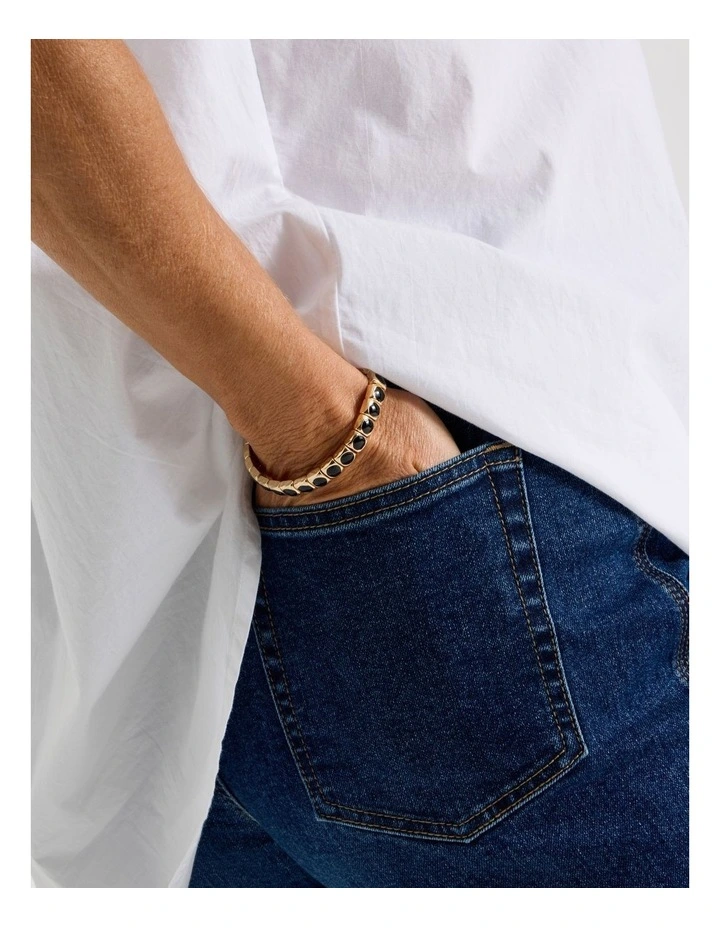 Stone Bracelet in Black image 2