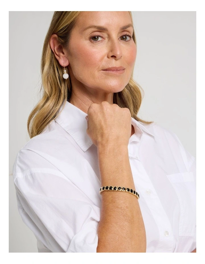 Stone Bracelet in Black image 4