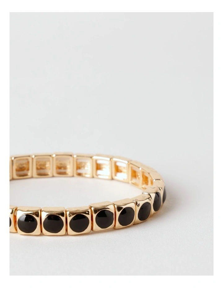 Stone Bracelet in Black image 5