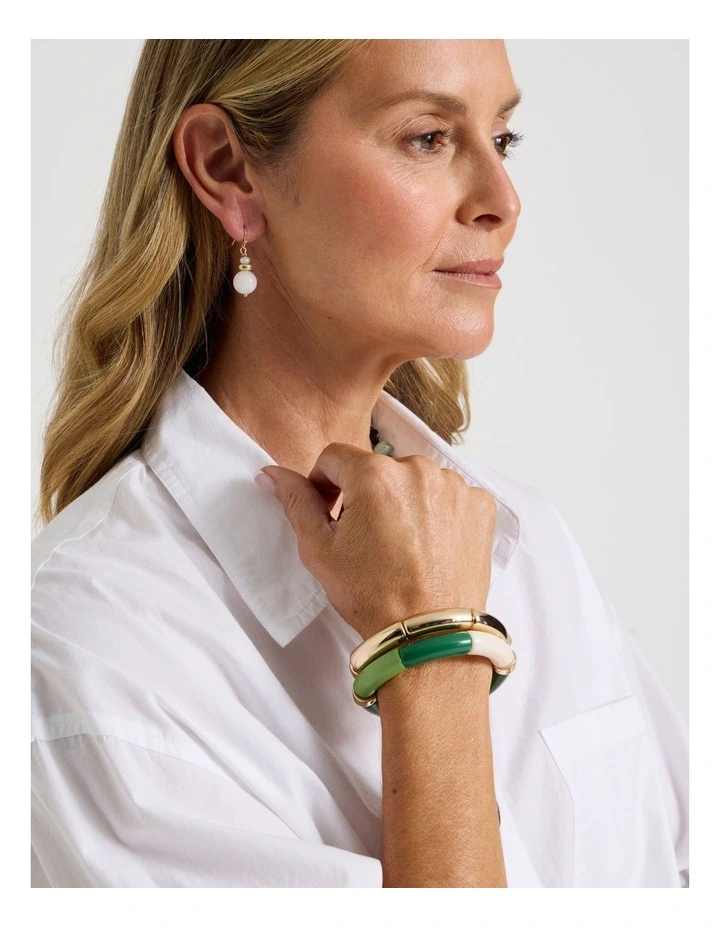 2PK Bangle in Green image 2