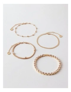 Jewel Bracelet Set of Four