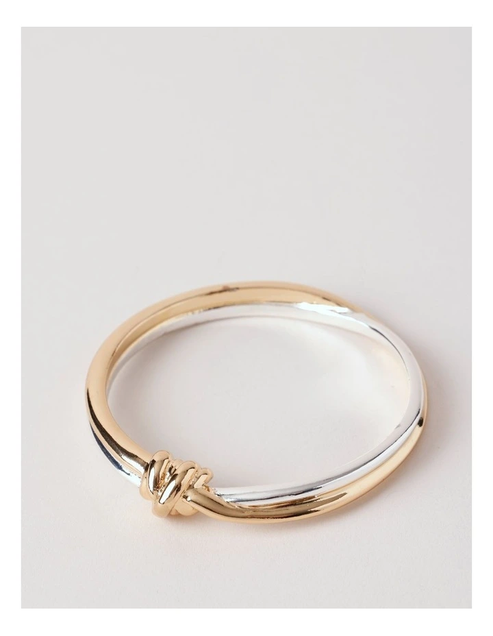 Two Tone Bangle in Gold/ Silver image 1