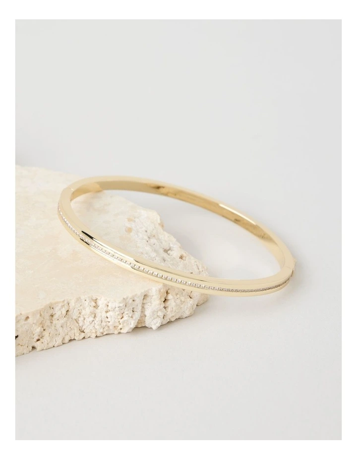 Fine Diamante Bangle in Gold image 2