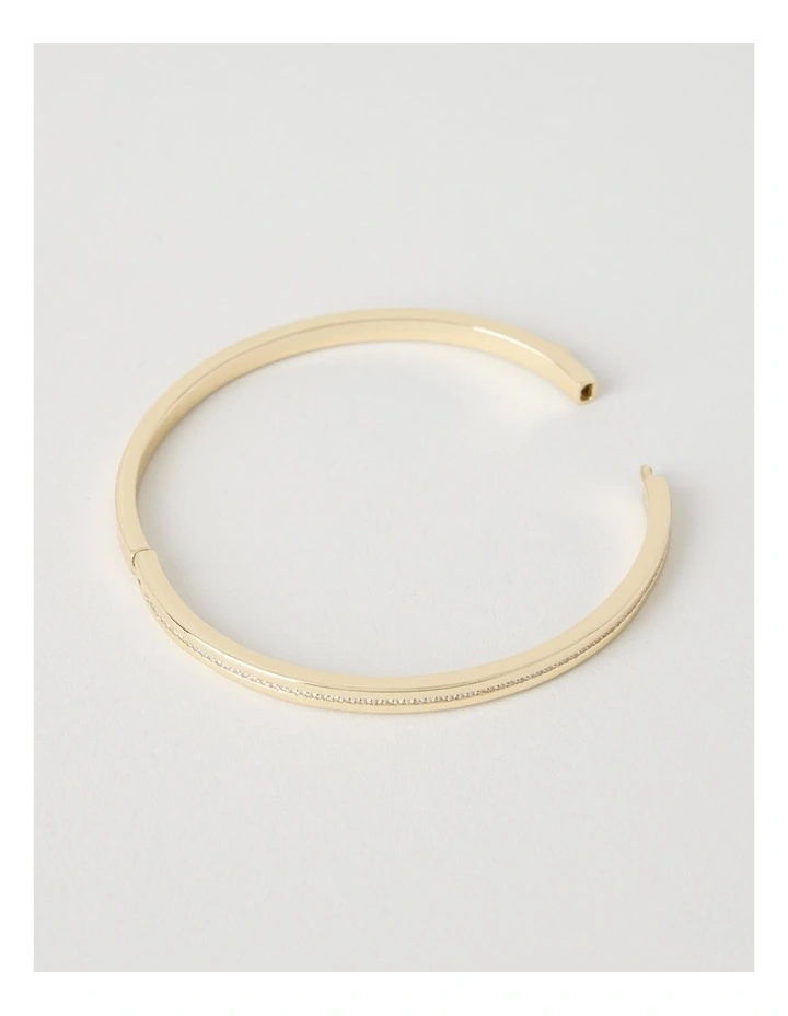 Fine Diamante Bangle in Gold image 3