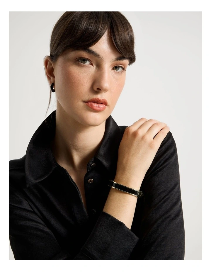 Bangle in Gold and Black image 2