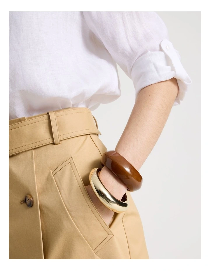 Resin Bangle in Zephyr Tiger Eye and Gold 2 Pack image 4