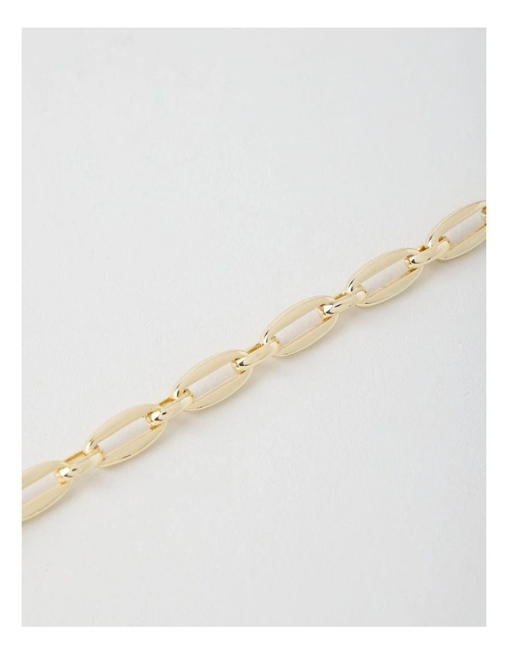 Gold Oval Chain Link Bracelet image 6