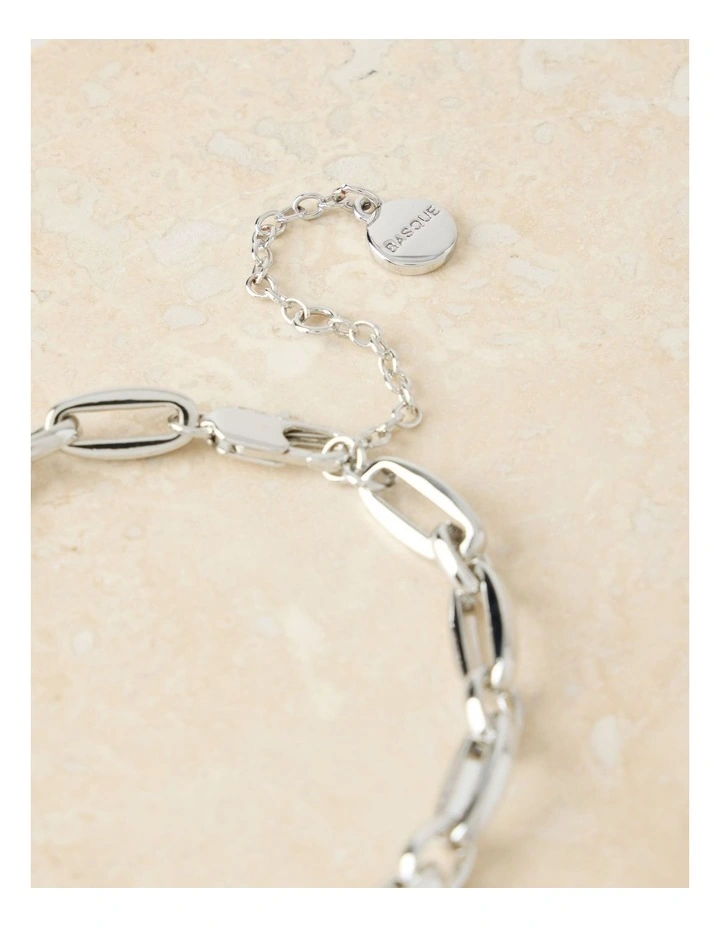 Silver Oval Chain Link Bracelet image 7