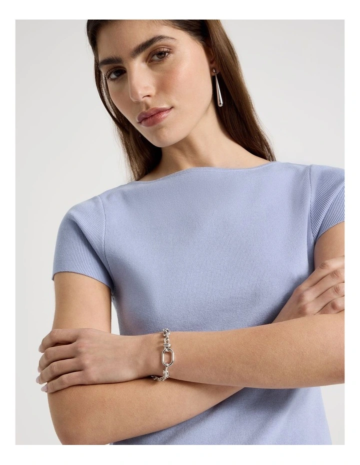 Chain Bracelet in Silver image 2