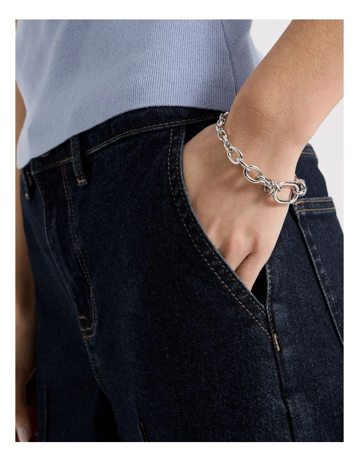 Chain Bracelet in Silver image 4