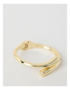 Hinged Bangle in Gold