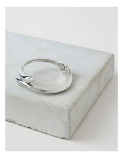 Hinged Bangle in Silver A89295Bw/Silver