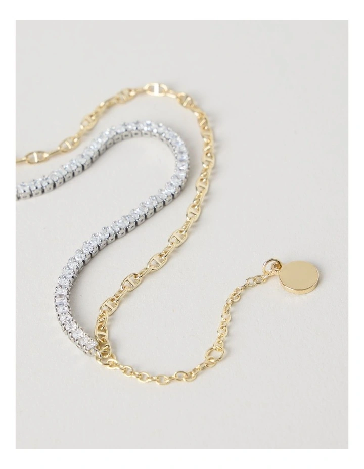 Diamante & Chain Bracelet image 2