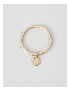 Disc Bangle Stack in Gold and Silver