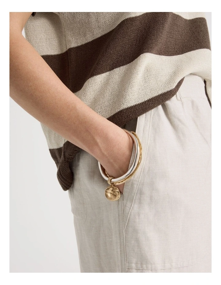 Disc Bangle Stack in Gold and Silver image 4
