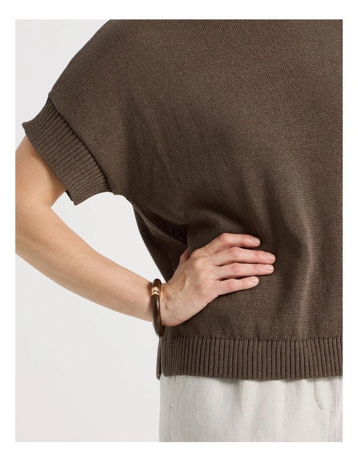 Narrow Hinged Bangle in Chocolate image 4